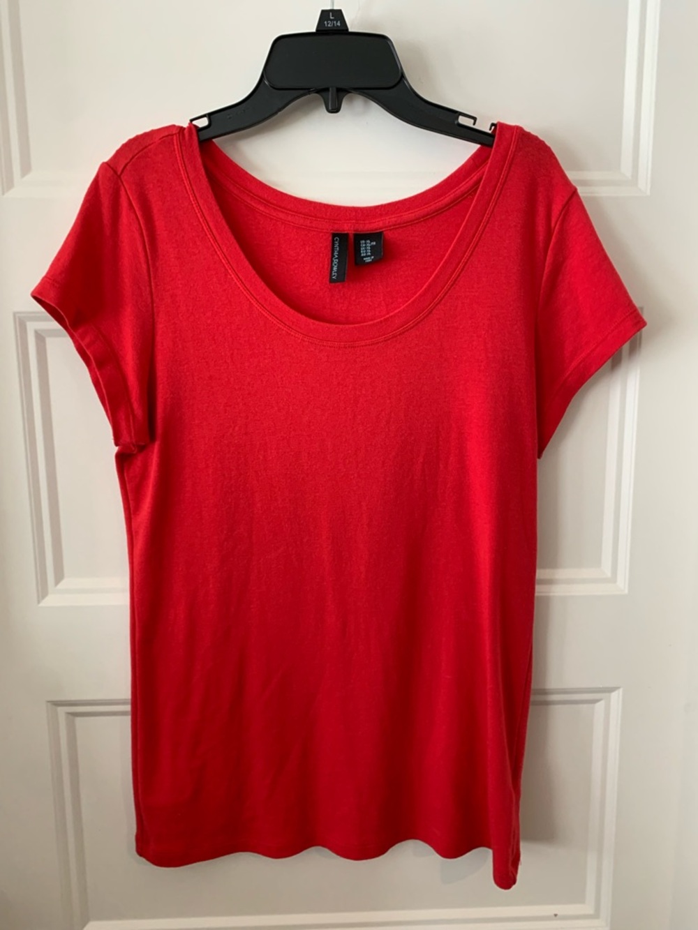 Cynthia Rowley Scoop Neck Short Sleeve Top